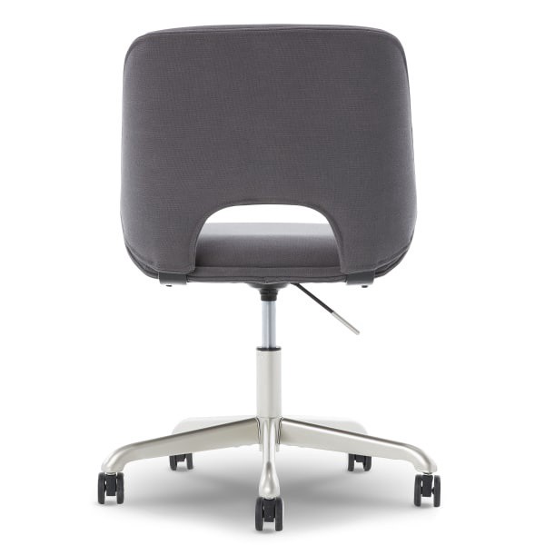 slide 4 of 10, Elle Decor Laissy Linen Low-Back Task Chair, Gray, 1 ct