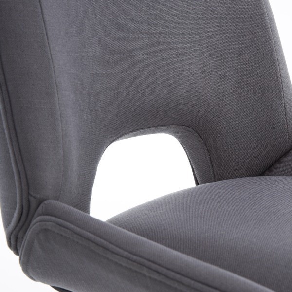 slide 8 of 10, Elle Decor Laissy Linen Low-Back Task Chair, Gray, 1 ct