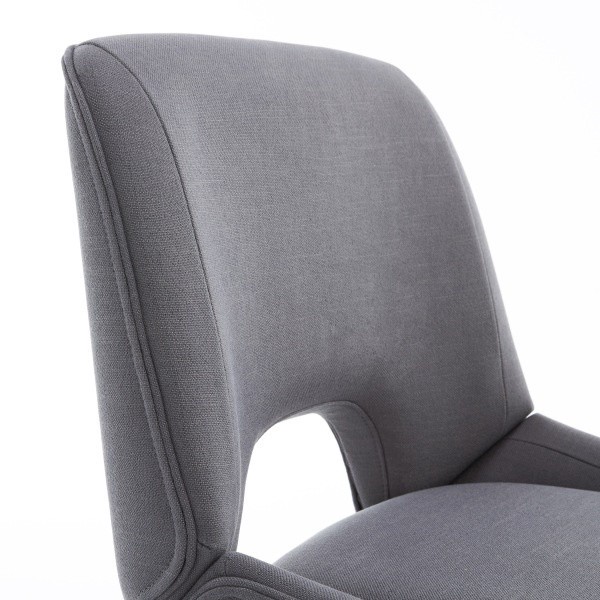 slide 2 of 10, Elle Decor Laissy Linen Low-Back Task Chair, Gray, 1 ct