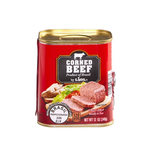 slide 1 of 1, Pampeano Corned Beef, 12 oz