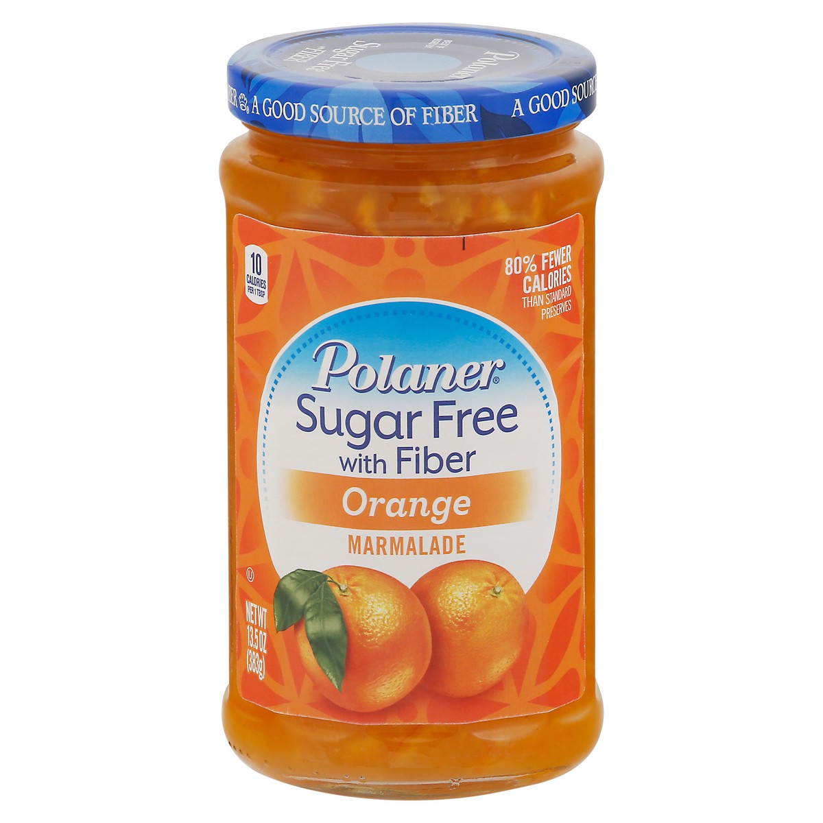 slide 1 of 6, Polaner Sugar Free with Fiber Orange Marmalade 13.5 oz, 13.5 oz