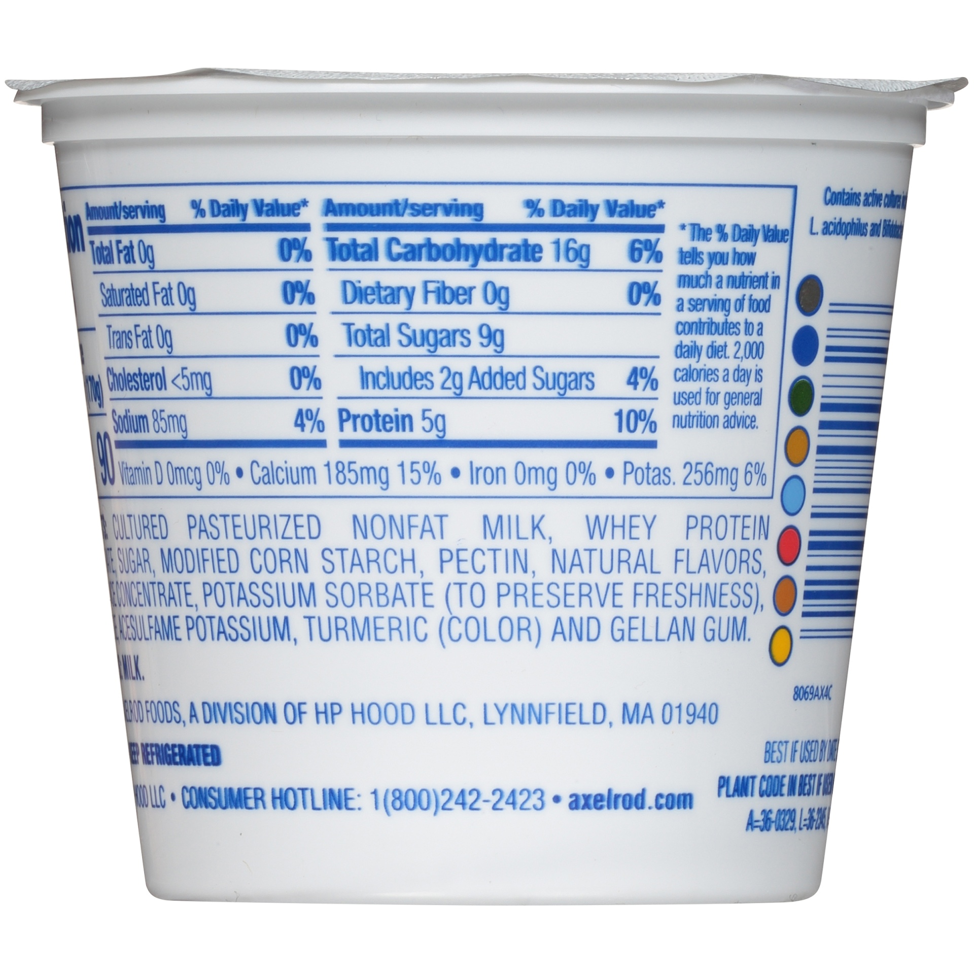 slide 2 of 7, Axelrod Fat Free Lemon Yogurt, 6 oz