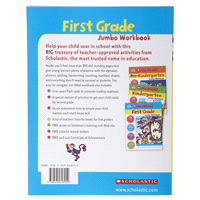 slide 4 of 5, First Grade Jumbo Workbook by Scholastic, 1 ct