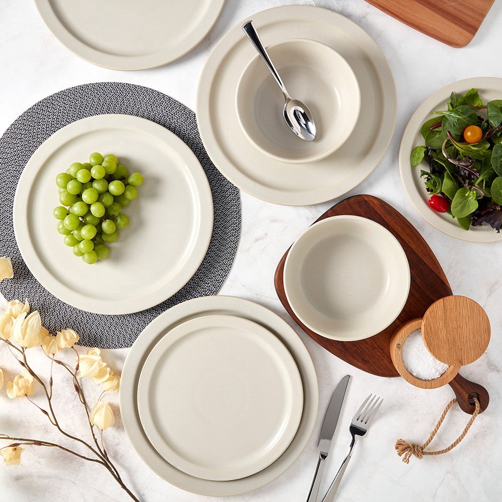 slide 4 of 6, Dash of That Sloan Dinnerware Set, 12 ct