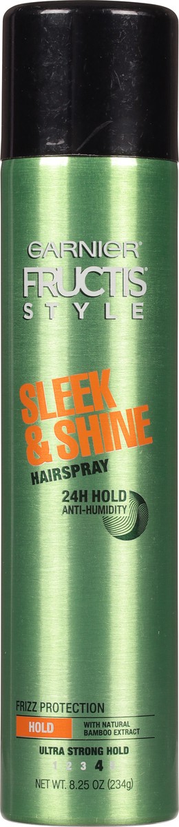 slide 4 of 9, Garnier Fructis Style Sleek & Shine Anti-Humidity Hairspray Ultra Strong Hold - 8.25 Oz, 8.25 oz