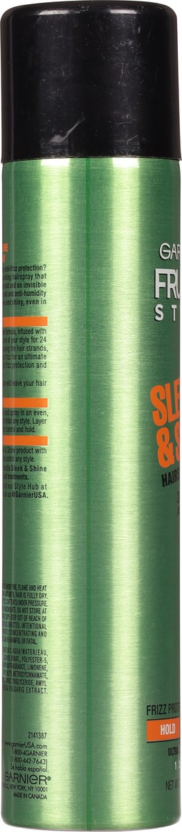 slide 8 of 9, Garnier Fructis Style Sleek & Shine Anti-Humidity Hairspray Ultra Strong Hold - 8.25 Oz, 8.25 oz