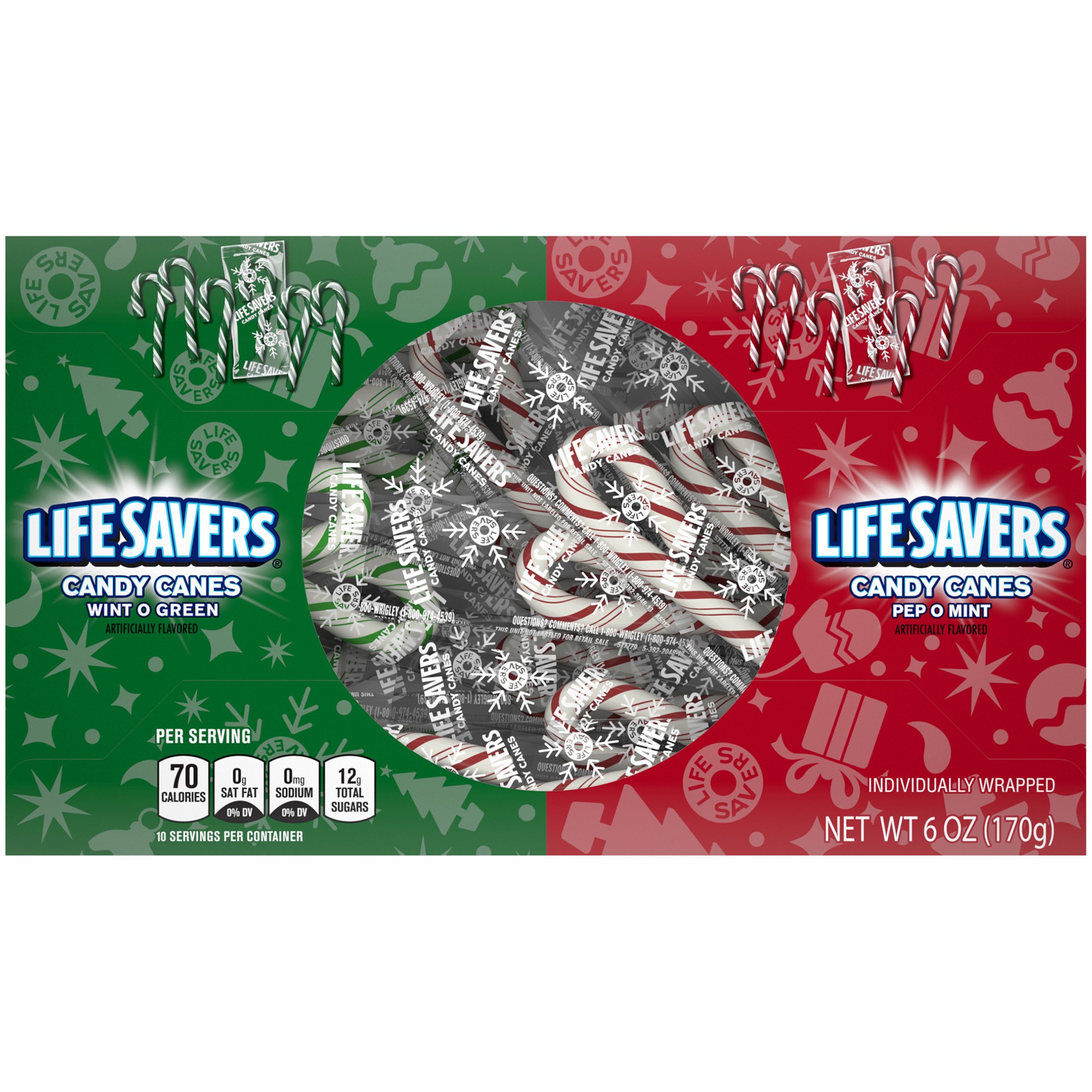 slide 1 of 4, Life Savers Mini Candy Cane Box, 40 Pieces, 6 oz