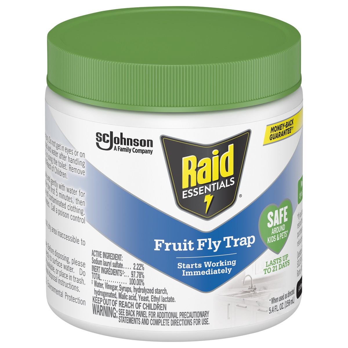 slide 2 of 7, Raid Essentials Essentials Fruity Fly Trap 5.4 fl oz, 5.4 fl oz