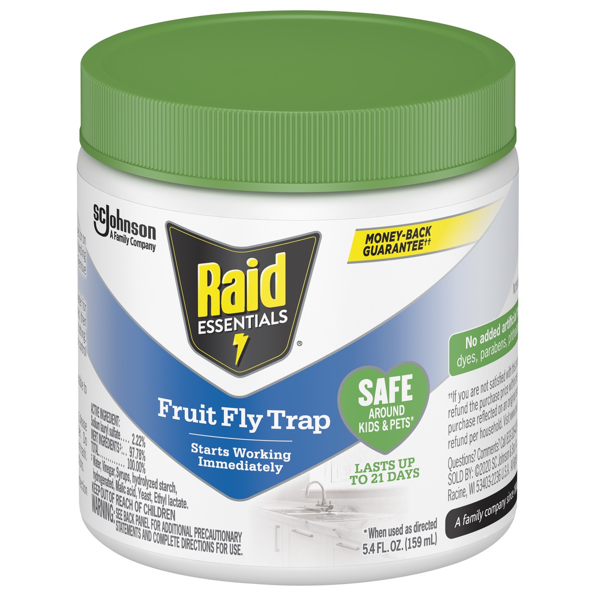 slide 3 of 7, Raid Essentials Essentials Fruity Fly Trap 5.4 fl oz, 5.4 fl oz