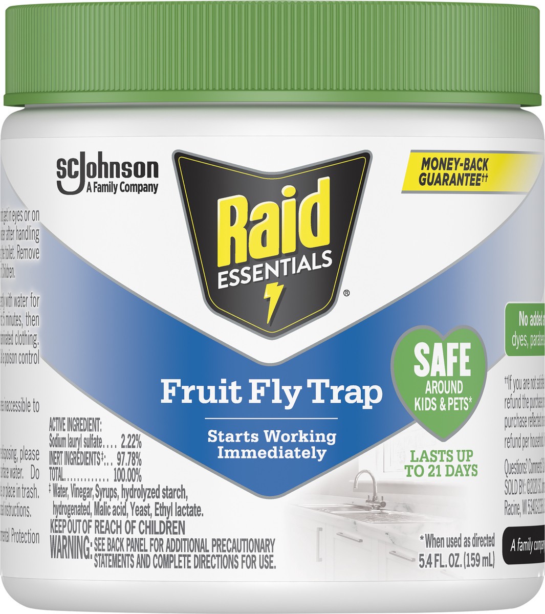 slide 5 of 7, Raid Essentials Essentials Fruity Fly Trap 5.4 fl oz, 5.4 fl oz