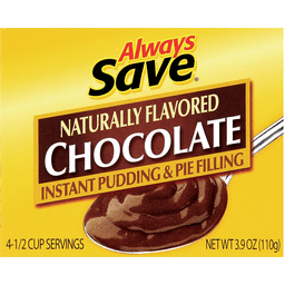 slide 1 of 1, Always Save Chocolate Instant Pudding & Pie Filling, 3.9 oz