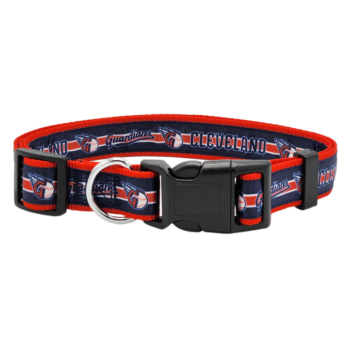 slide 1 of 2, Cleveland Guardians Adjustable Pet Collar - Medium, One Size