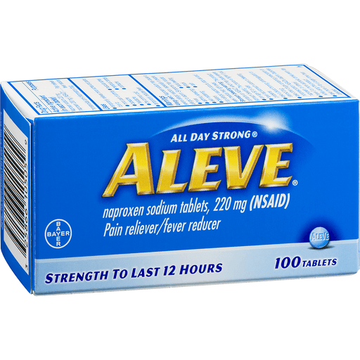 slide 2 of 8, Aleve All Day Strong Pain Reliever Fever Reducer Tablets, 100 ct
