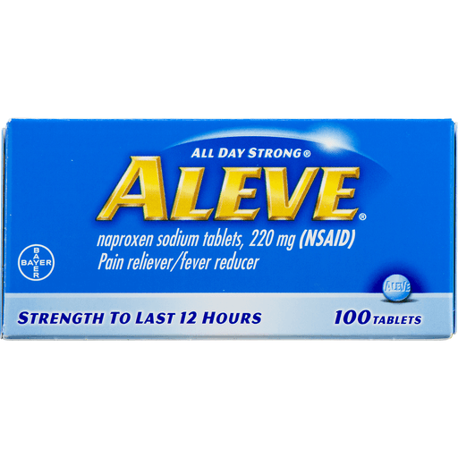 slide 3 of 8, Aleve All Day Strong Pain Reliever Fever Reducer Tablets, 100 ct