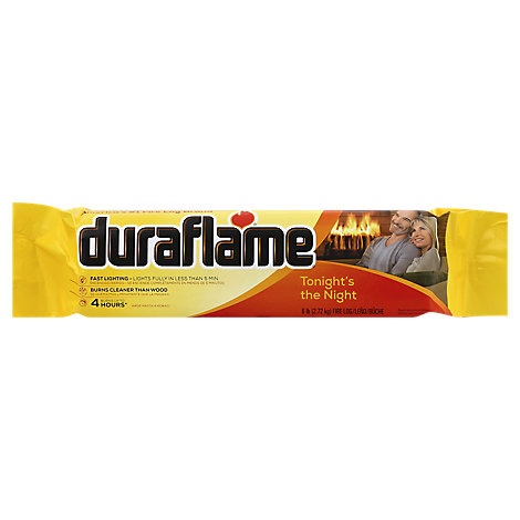 slide 1 of 1, Duraflame Fire Log 4 Hours, 6 lb