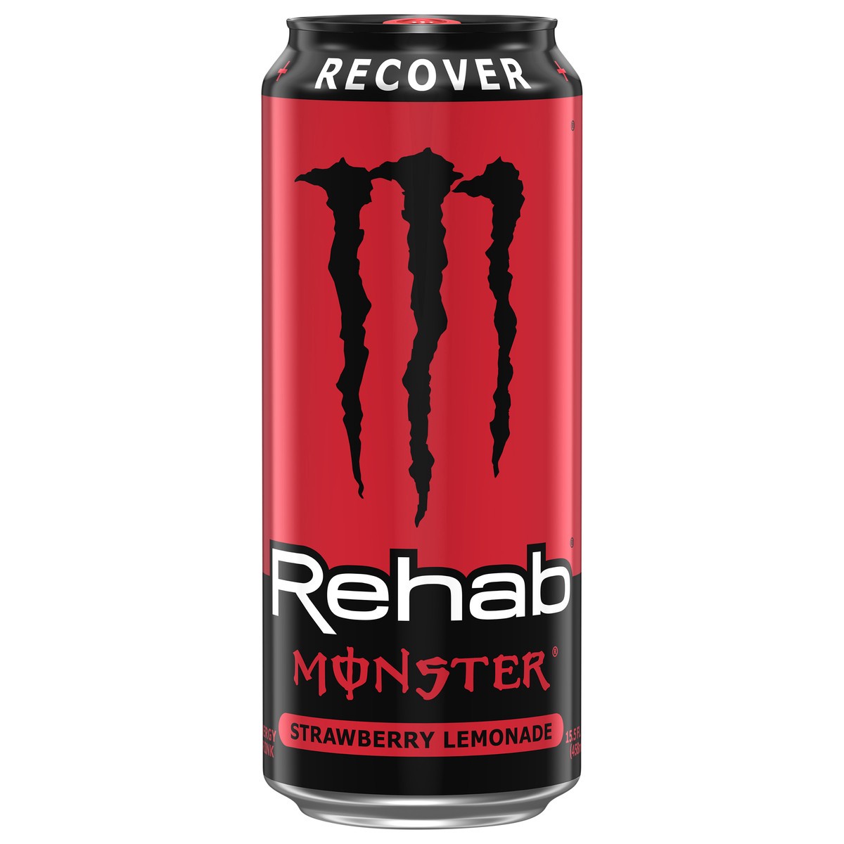 slide 1 of 2, Monster Rehab Strawberry Lemonade Energy Drink 15.5 fl oz, 15.50 fl oz