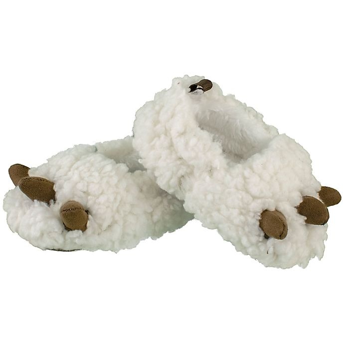 slide 2 of 4, Sleepy Time Size 18-24MCritter Slipper - Ivory, 1 ct