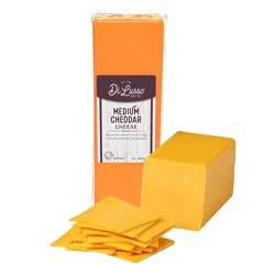 Di Lusso Premium Sliced Wisconsin Medium Cheddar Cheese