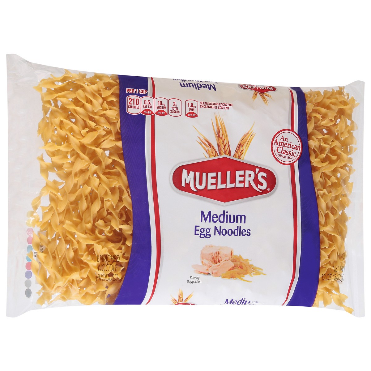 slide 2 of 9, Mueller's Medium Egg Noodles, 12 oz