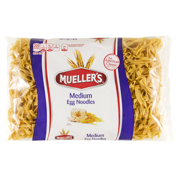 slide 1 of 2, Mueller's Medium Egg Noodles, 12 oz