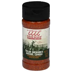 Four Sixes Taylor Sheridan's Original Cowboy Seasoning Blend & Rub with a Hint of Chili Pepper 3.3 oz