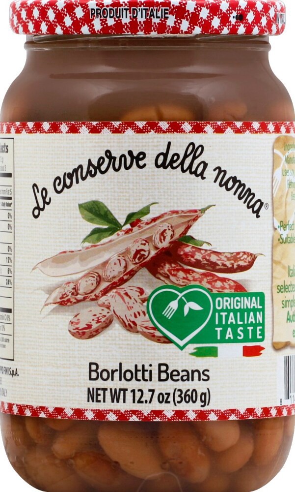slide 3 of 3, Le Conserve Della Nonna Borlotti Beans, 12.7 oz