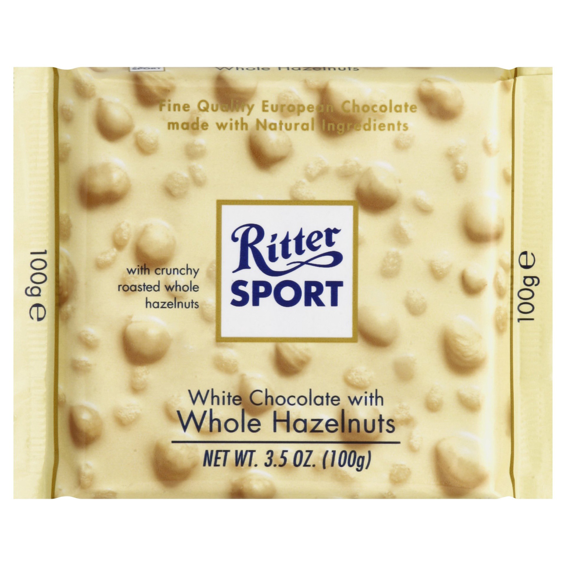 slide 1 of 2, Ritter Sport White Chocolate Hazelnut Candy Bar, 3.5 oz