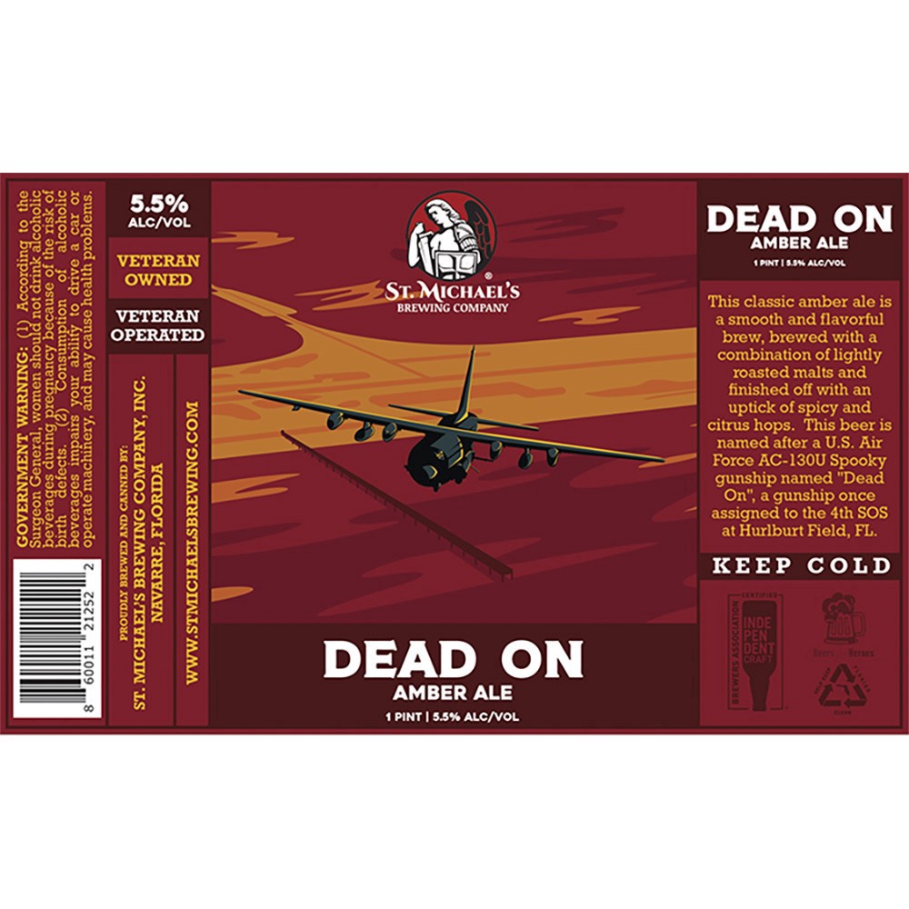 slide 1 of 1, St. Michael's Dead On Amber Ale, 4 ct