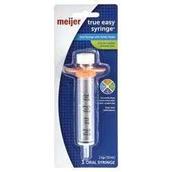 Meijer True Easy Oral Syringe with Color Coded Safety-Stops
