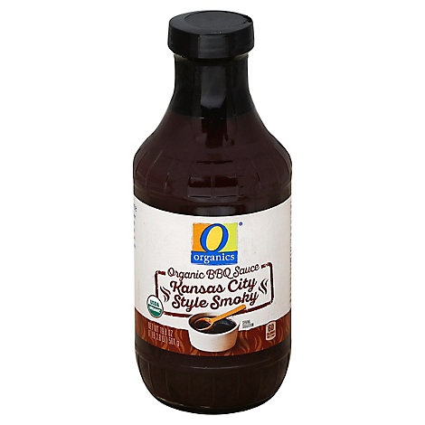 slide 1 of 1, O Organics Organic Sauce Bbq Kansas City Style Smoky Bottle, 19.8 oz