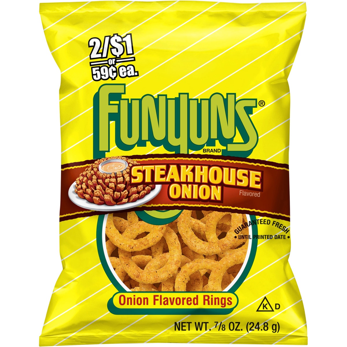 slide 1 of 3, Funyuns Snacks, Onion, 0.87 oz