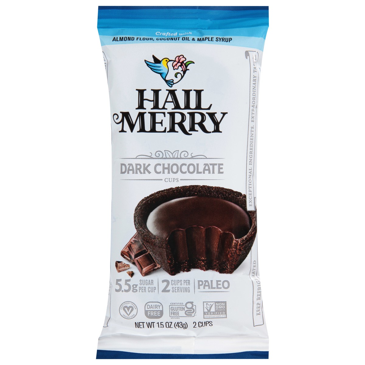 slide 1 of 13, Hail Merry Hail Merr Cups Dark Chocolate 2Ct - 1.65 Oz, 1.65 oz