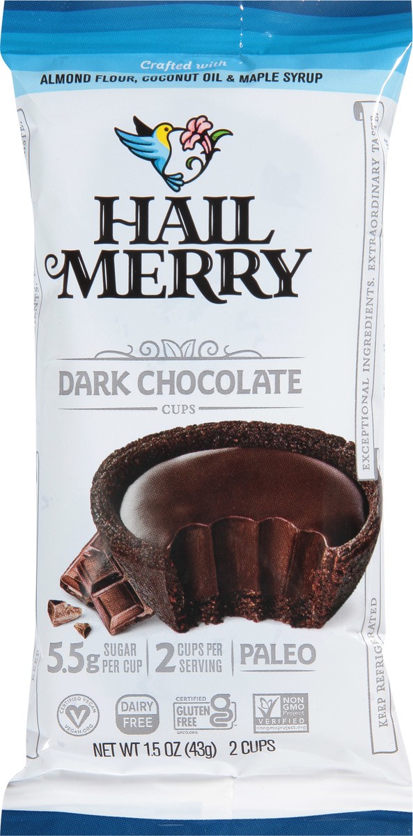 slide 10 of 13, Hail Merry Hail Merr Cups Dark Chocolate 2Ct - 1.65 Oz, 1.65 oz