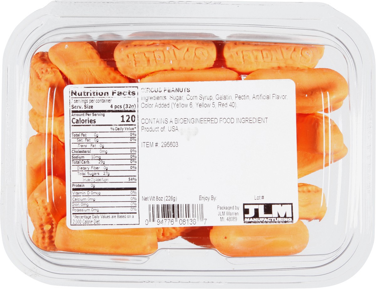 slide 7 of 13, JLM Manufacturing Circus Peanuts 8 oz, 8 oz