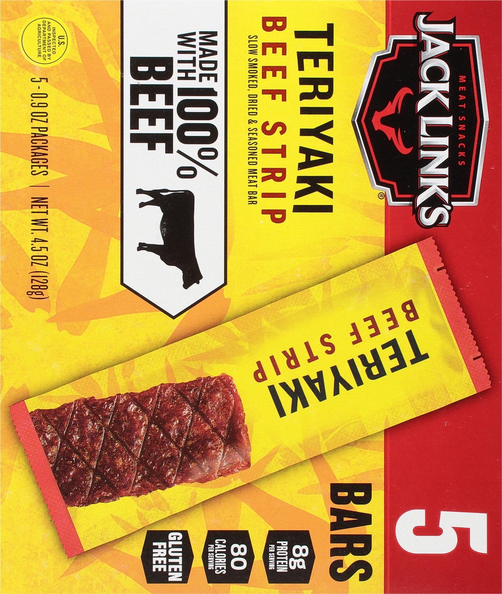 slide 7 of 11, Jack Link's 4.5Oz Jack Link's Teriyaki Beef Steak 1/1 Count Consumer Unit, 5 ct; 0.9 oz