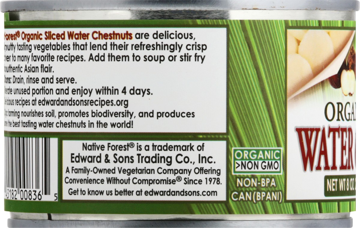 slide 7 of 9, Native Forest Organic Sliced Water Chestnuts 8 oz, 