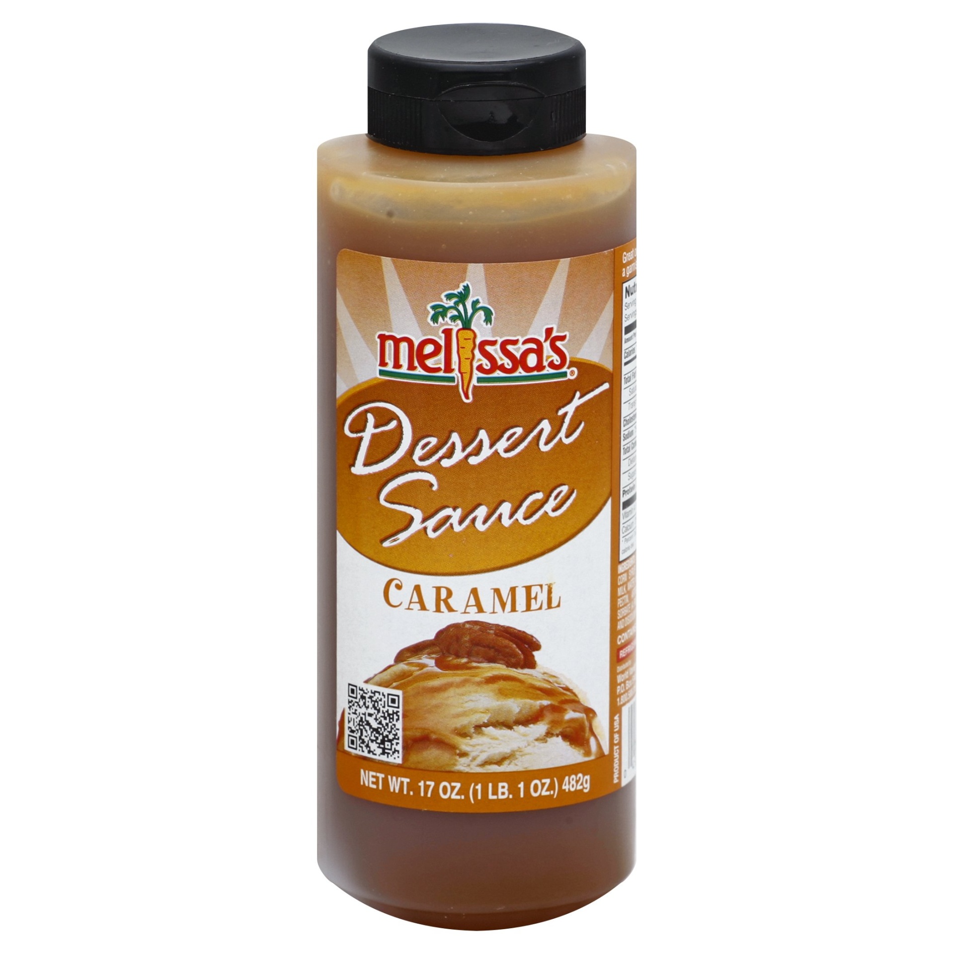 slide 1 of 1, Melissa's Caramel Dessert Sauce, 17 oz