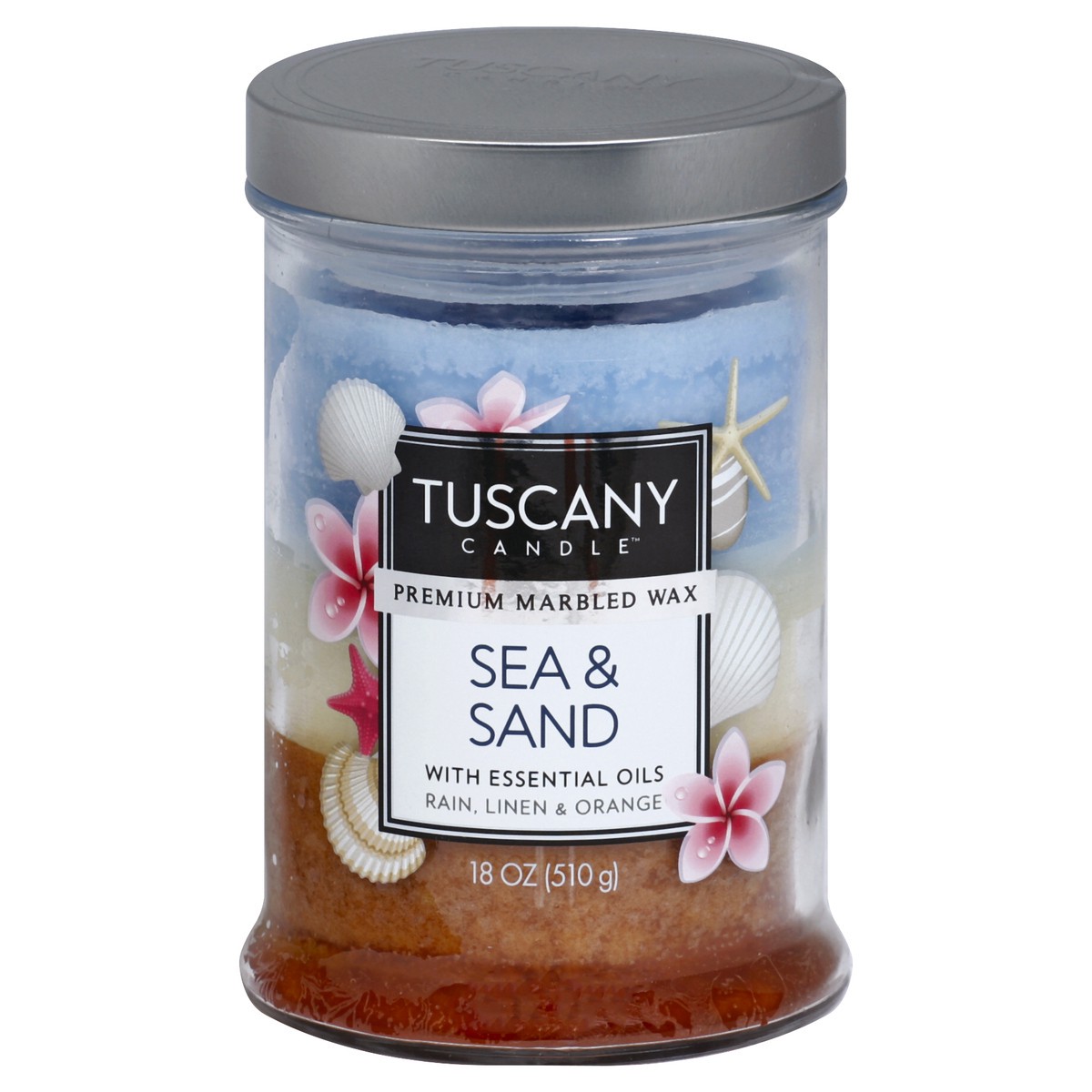 slide 7 of 8, Tuscany Candle Sea And Sand Triple Pour Glass Jar Candle, 1 ct