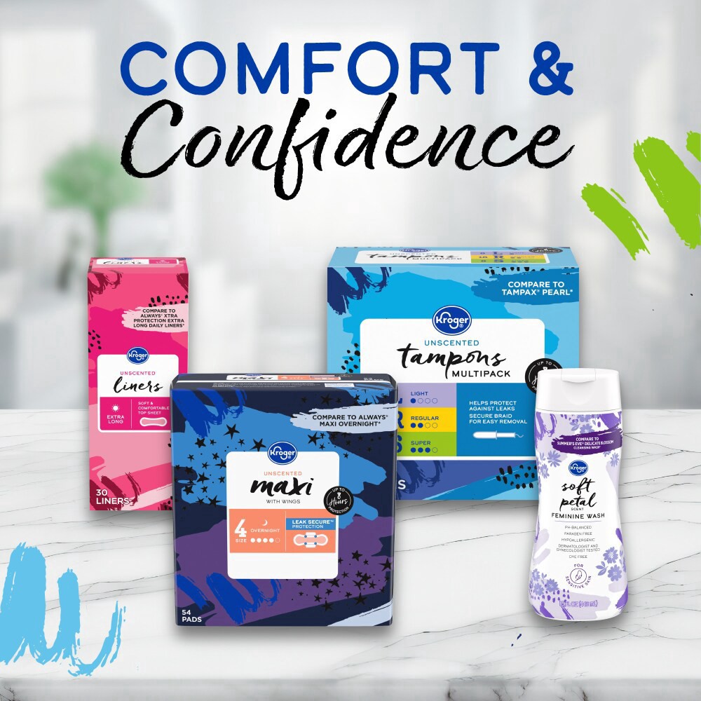 slide 3 of 6, Kroger Super Tampons, 18 ct