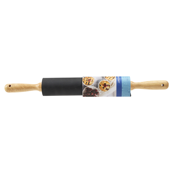 slide 24 of 29, Grand Gourmet Black Rolling Pin Wood Handle, 1 ct