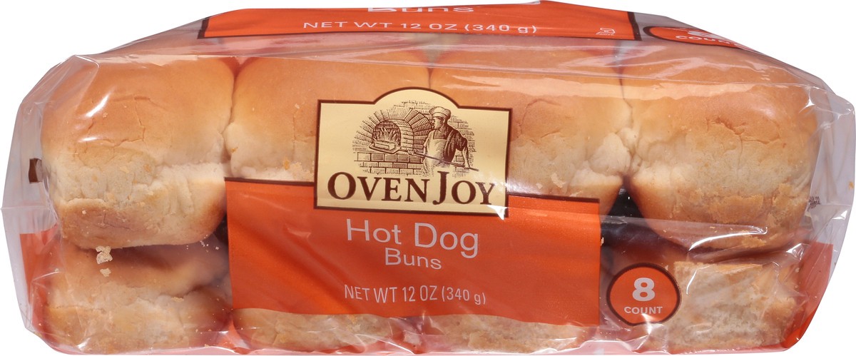 slide 4 of 13, Oven Joy Hot Dog Buns 8 ea, 8 ct
