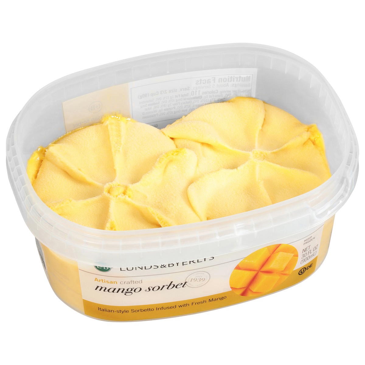 slide 2 of 9, Lunds & Byerlys Mango Sorbet 30 fl oz, 30 fl oz