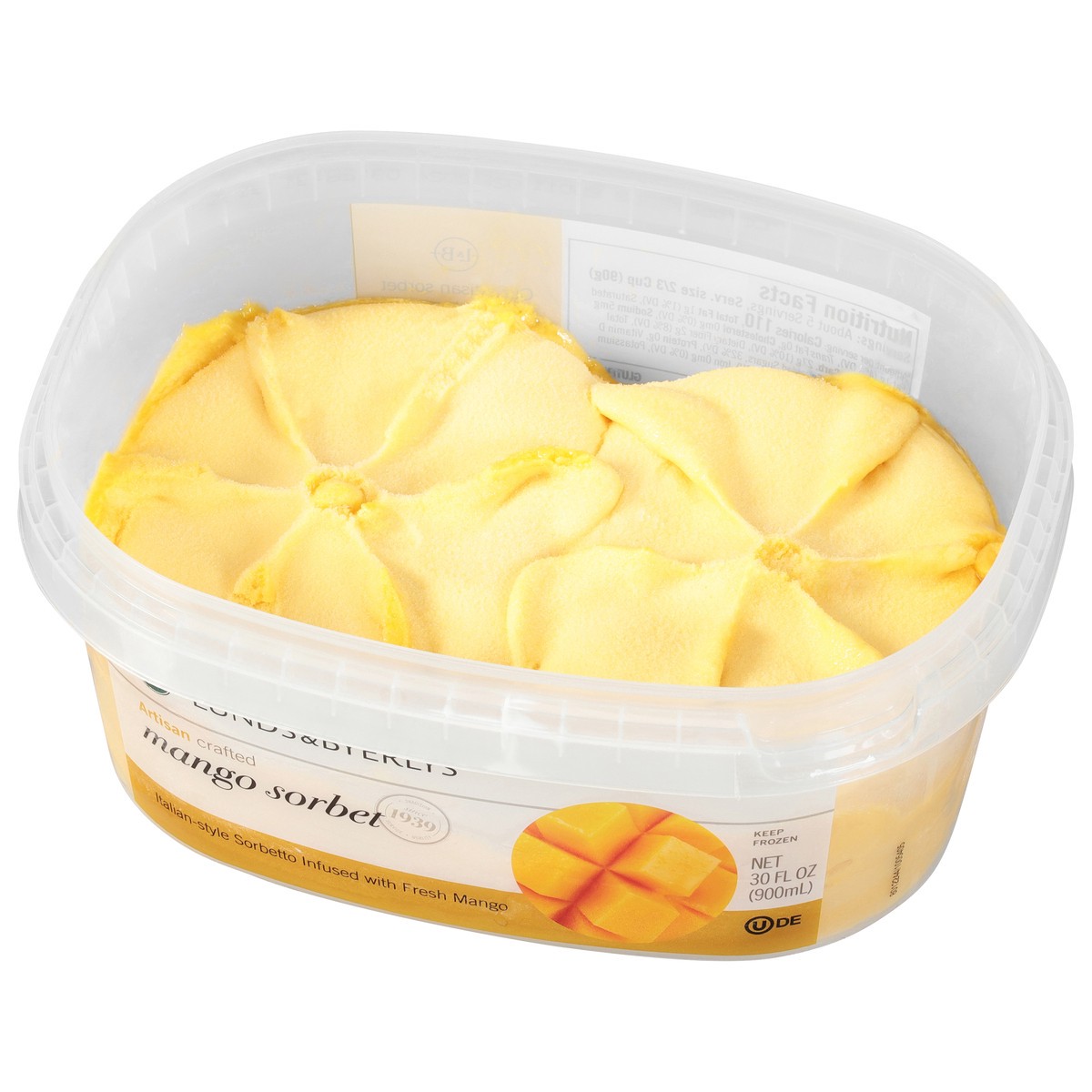 slide 8 of 9, Lunds & Byerlys Mango Sorbet 30 fl oz, 30 fl oz