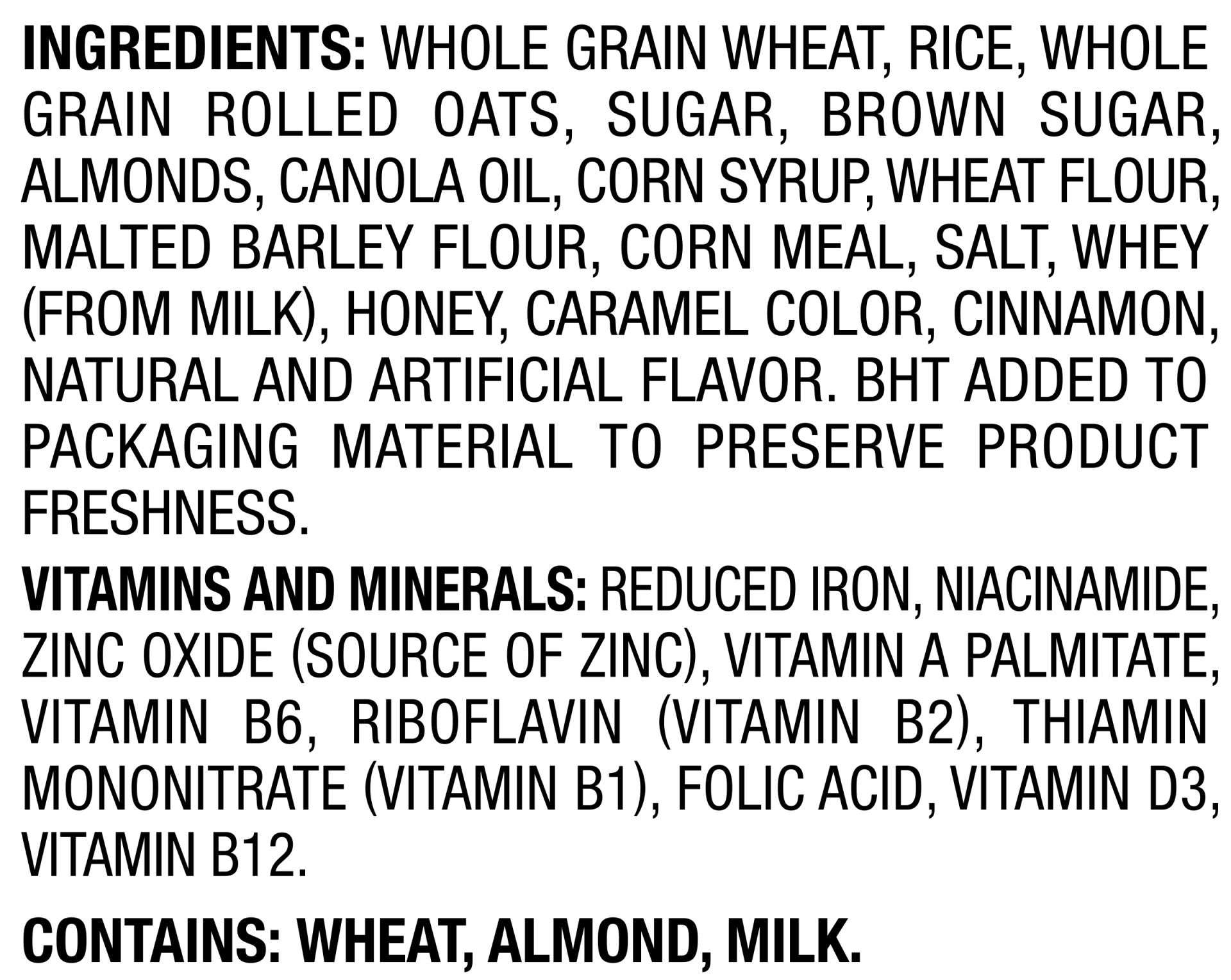 slide 5 of 5, Post Grain Almond Honey Bunches Of Oat Cereal, 18 oz