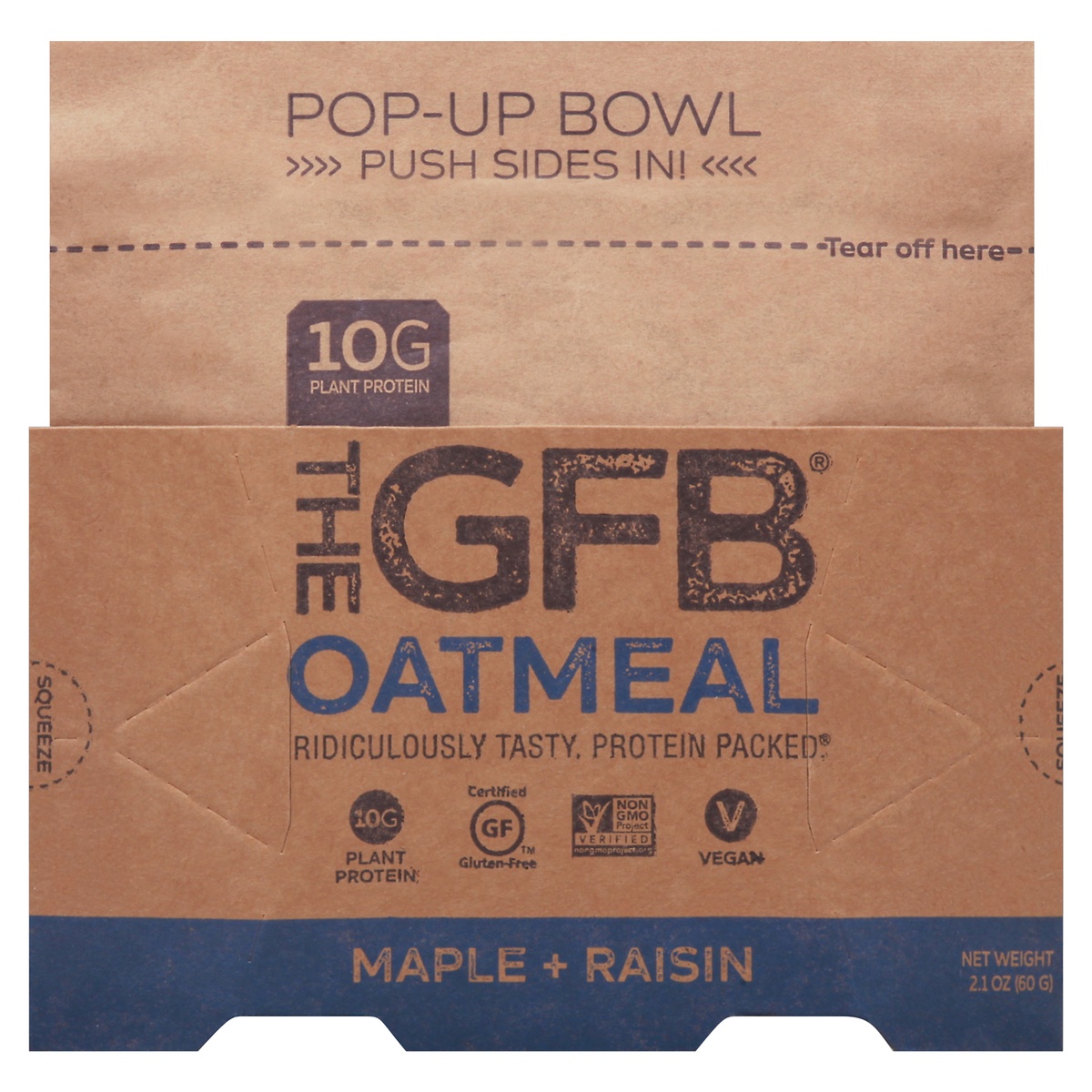 slide 1 of 1, The GFB Maple + Raisin Oatmeal 2.1 oz, 2.1 oz