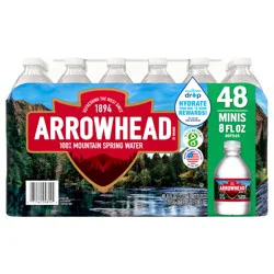 Arrowhead Natural Spring Water - 48 ct; 8 fl oz