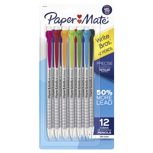 slide 1 of 1, Paper Mate Write Bros Mechanical Pencil Precise.5mm, 12 ct