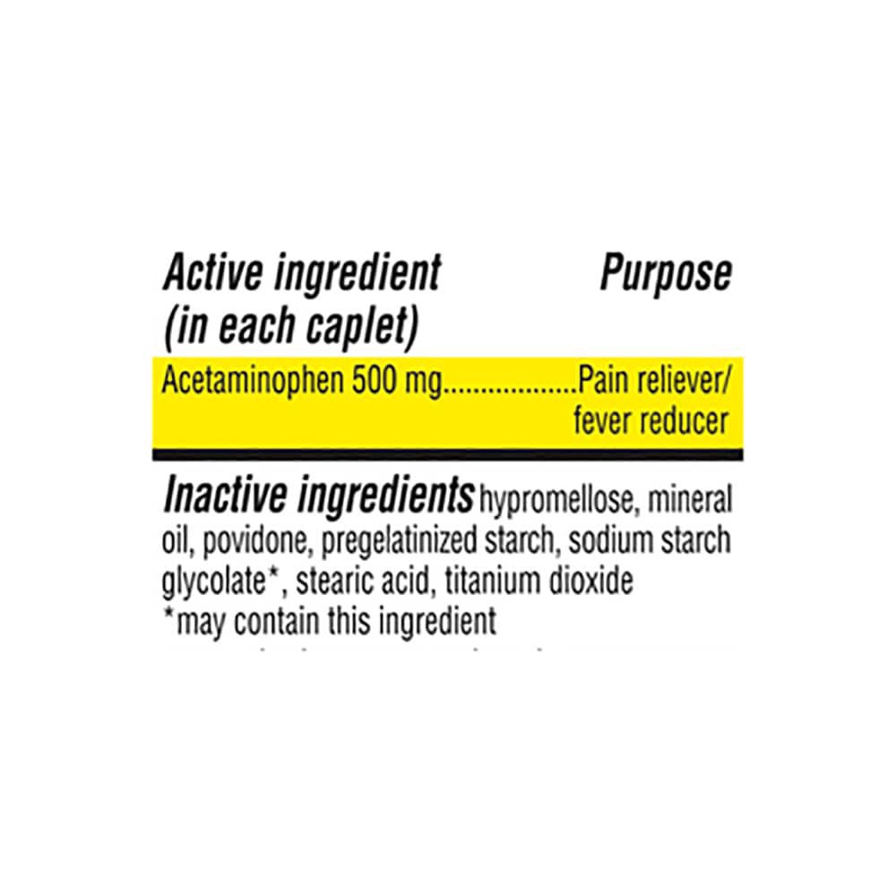 slide 3 of 3, Kroger Extra Strength 500 Mg Acetaminophen Caplets, 500 ct