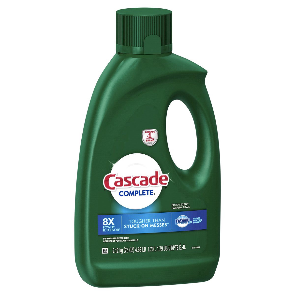 slide 2 of 3, Cascade Gel Complete Dish Detergent, 75 oz