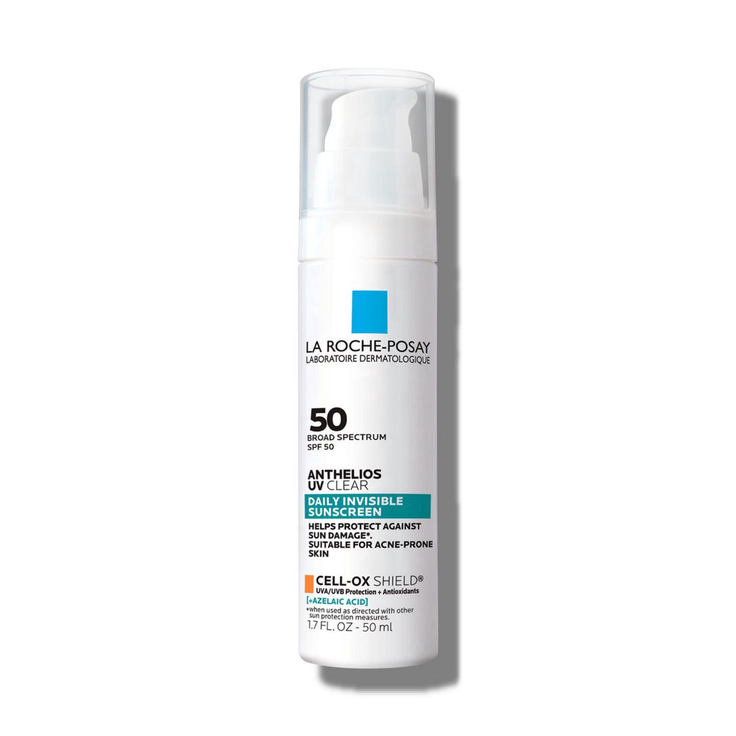 slide 1 of 1, La Roche-Posay Anthelios UV Clear Daily Invisible Broad Spectrum SPF 50 Sunscreen 1.7 fl oz, 1.7 oz